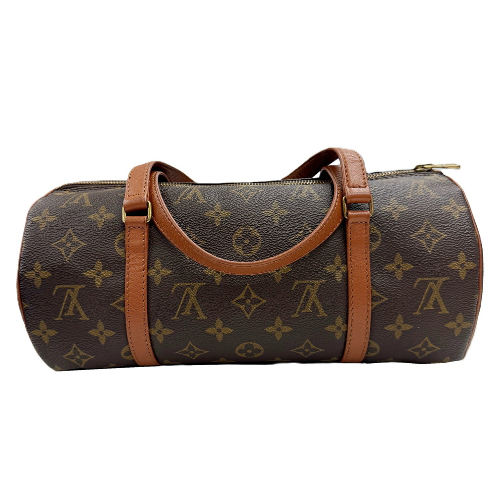 LOUIS VUITTON Papillon Monogram Handbag Tote Bag Brown